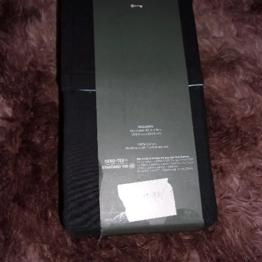 Threshold black ultra soft flat sheet Size Full